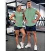 image:imageJMIERR Mens Drawstring Hooded Shirts  Casual Loose Fit Cotton Hoodies Tee Shirt for Daily WearMint Green