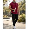 image:imageJMIERR Mens Drawstring Hooded Shirts  Casual Loose Fit Cotton Hoodies Tee Shirt for Daily WearRed