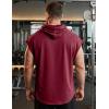 image:imageJMIERR Mens Drawstring Hooded Shirts  Casual Loose Fit Cotton Hoodies Tee Shirt for Daily WearRed