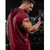 image:imageJMIERR Mens Drawstring Hooded Shirts  Casual Loose Fit Cotton Hoodies Tee Shirt for Daily WearRed