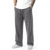 image:imageJMIERR Mens Baggy Sweatpants Wide Leg Acid Washed Cotton Casual PantsDark Grey