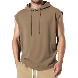 image:imageJMIERR Mens Drawstring Hooded Shirts  Casual Loose Fit Cotton Hoodies Tee Shirt for Daily WearKhaki