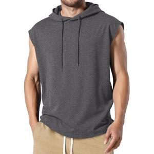 image:imageJMIERR Mens Drawstring Hooded Shirts  Casual Loose Fit Cotton Hoodies Tee Shirt for Daily WearMedium Grey