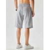 image:imageJMIERR Mens Baggy Sweat Shorts Lightweight Cotton Under Knee Casual Drawstring Lounge Workout Gym ShortsLight Grey