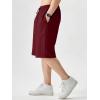 image:imageJMIERR Mens Baggy Sweat Shorts Lightweight Cotton Under Knee Casual Drawstring Lounge Workout Gym ShortsRed