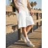 image:imageJMIERR Mens Baggy Sweat Shorts Lightweight Cotton Under Knee Casual Drawstring Lounge Workout Gym ShortsWhite