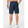 image:imageJMIERR Mens Casual Stretch Cargo Shorts Classic Drawstring Elastic Waist Summer Work Short with Multi PocketsDirty Blue