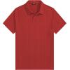 image:imageJMIERR Mens Polo Shirt Textured Knit Button Casual Short Sleeve Summer Vacation Beach Stretchy Golf ShirtsRuby Red