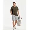 image:imageJMIERR Mens Short Sleeve Hoodie Cotton Hooded Tshirts Lightweight Solid Tops with PocketArmy Green