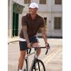 image:imageJMIERR Mens Short Sleeve Hoodie Cotton Hooded Tshirts Lightweight Solid Tops with PocketBrown