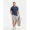 image:imageJMIERR Mens Short Sleeve Hoodie Cotton Hooded Tshirts Lightweight Solid Tops with PocketDark Blue