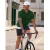image:imageJMIERR Mens Short Sleeve Hoodie Cotton Hooded Tshirts Lightweight Solid Tops with PocketDark Green