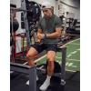 image:imageJMIERR Mens Short Sleeve Hoodie Cotton Hooded Tshirts Lightweight Solid Tops with PocketDark Grey
