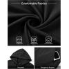 image:imageJMIERR Mens Short Sleeve Hoodie Cotton Hooded Tshirts Lightweight Solid Tops with PocketDark Grey