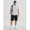 image:imageJMIERR Mens Short Sleeve Hoodie Cotton Hooded Tshirts Lightweight Solid Tops with PocketGrey