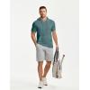image:imageJMIERR Mens Short Sleeve Hoodie Cotton Hooded Tshirts Lightweight Solid Tops with PocketGrey Green