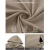 image:imageJMIERR Mens Short Sleeve Hoodie Cotton Hooded Tshirts Lightweight Solid Tops with PocketKhaki