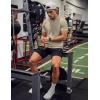 image:imageJMIERR Mens Short Sleeve Hoodie Cotton Hooded Tshirts Lightweight Solid Tops with PocketKhaki