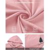image:imageJMIERR Mens Short Sleeve Hoodie Cotton Hooded Tshirts Lightweight Solid Tops with PocketPink