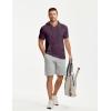 image:imageJMIERR Mens Short Sleeve Hoodie Cotton Hooded Tshirts Lightweight Solid Tops with PocketPurple