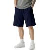image:imageJMIERR Mens Baggy Sweat Shorts Lightweight Cotton Under Knee Casual Drawstring Lounge Workout Gym ShortsNavy Blue