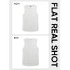image:imageJMIERR Mens Ribbed Tank Tops Knit Sleeveless Workout T Shirt Muscle Gym Fitness Tee02 White