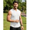 image:imageJMIERR Mens Ribbed Tank Tops Knit Sleeveless Workout T Shirt Muscle Gym Fitness Tee02 White
