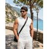 image:imageJMIERR Mens Ribbed Tank Tops Knit Sleeveless Workout T Shirt Muscle Gym Fitness Tee02 White