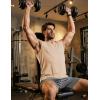 image:imageJMIERR Mens Ribbed Tank Tops Knit Sleeveless Workout T Shirt Muscle Gym Fitness TeeApricot