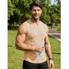 image:imageJMIERR Mens Ribbed Tank Tops Knit Sleeveless Workout T Shirt Muscle Gym Fitness TeeApricot
