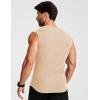 image:imageJMIERR Mens Ribbed Tank Tops Knit Sleeveless Workout T Shirt Muscle Gym Fitness TeeApricot