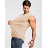 image:imageJMIERR Mens Ribbed Tank Tops Knit Sleeveless Workout T Shirt Muscle Gym Fitness TeeApricot