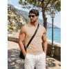image:imageJMIERR Mens Ribbed Tank Tops Knit Sleeveless Workout T Shirt Muscle Gym Fitness TeeApricot