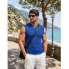 image:imageJMIERR Mens Ribbed Tank Tops Knit Sleeveless Workout T Shirt Muscle Gym Fitness TeeBluing