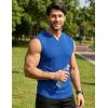 image:imageJMIERR Mens Ribbed Tank Tops Knit Sleeveless Workout T Shirt Muscle Gym Fitness TeeBluing