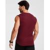 image:imageJMIERR Mens Ribbed Tank Tops Knit Sleeveless Workout T Shirt Muscle Gym Fitness TeeBurgundy