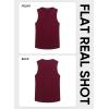 image:imageJMIERR Mens Ribbed Tank Tops Knit Sleeveless Workout T Shirt Muscle Gym Fitness TeeBurgundy