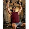 image:imageJMIERR Mens Ribbed Tank Tops Knit Sleeveless Workout T Shirt Muscle Gym Fitness TeeBurgundy