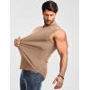 image:imageJMIERR Mens Ribbed Tank Tops Knit Sleeveless Workout T Shirt Muscle Gym Fitness TeeCamel