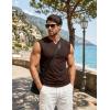 image:imageJMIERR Mens Ribbed Tank Tops Knit Sleeveless Workout T Shirt Muscle Gym Fitness TeeChicory Coffee