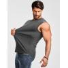 image:imageJMIERR Mens Ribbed Tank Tops Knit Sleeveless Workout T Shirt Muscle Gym Fitness TeeDark Grey