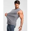 image:imageJMIERR Mens Ribbed Tank Tops Knit Sleeveless Workout T Shirt Muscle Gym Fitness TeeLight Grey