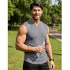 image:imageJMIERR Mens Ribbed Tank Tops Knit Sleeveless Workout T Shirt Muscle Gym Fitness TeeLight Grey