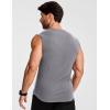 image:imageJMIERR Mens Ribbed Tank Tops Knit Sleeveless Workout T Shirt Muscle Gym Fitness TeeLight Grey