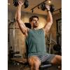 image:imageJMIERR Mens Ribbed Tank Tops Knit Sleeveless Workout T Shirt Muscle Gym Fitness TeeMist Green
