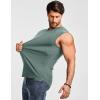 image:imageJMIERR Mens Ribbed Tank Tops Knit Sleeveless Workout T Shirt Muscle Gym Fitness TeeMist Green