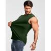 image:imageJMIERR Mens Ribbed Tank Tops Knit Sleeveless Workout T Shirt Muscle Gym Fitness TeeMoss Green