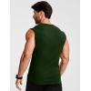 image:imageJMIERR Mens Ribbed Tank Tops Knit Sleeveless Workout T Shirt Muscle Gym Fitness TeeMoss Green