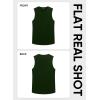 image:imageJMIERR Mens Ribbed Tank Tops Knit Sleeveless Workout T Shirt Muscle Gym Fitness TeeMoss Green