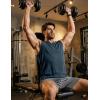 image:imageJMIERR Mens Ribbed Tank Tops Knit Sleeveless Workout T Shirt Muscle Gym Fitness TeeNavy Blue